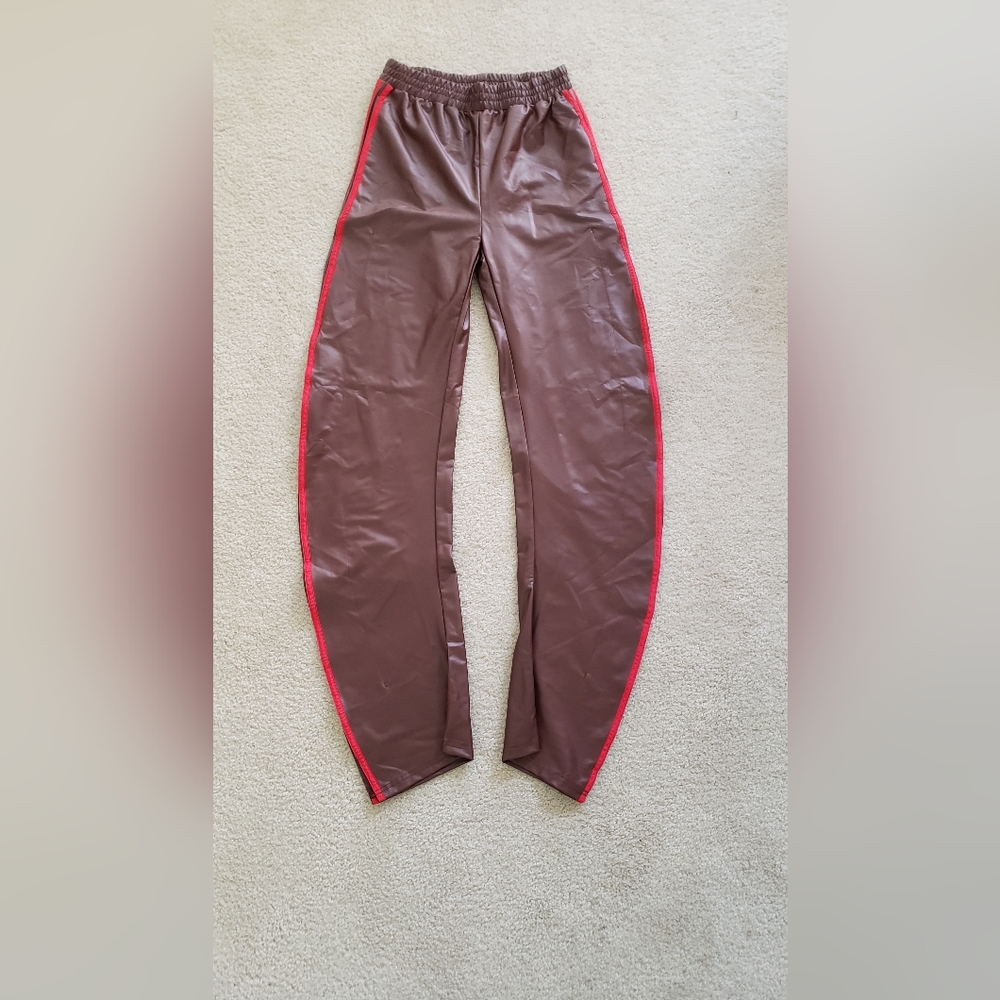 New Brown/Red ruffle pants